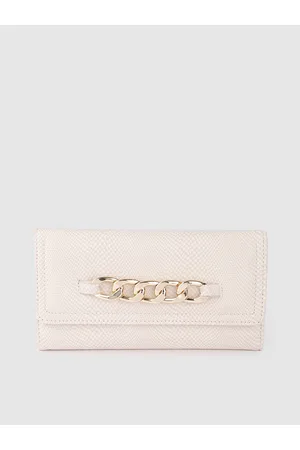 Lino Perros Women Snakeskin Textured Three Fold Wallet