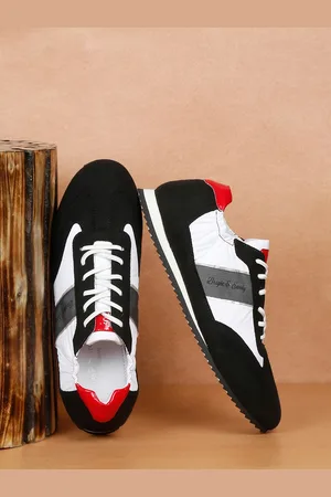 LOUIS STITCH Men Black Elastic Casual Sneakers