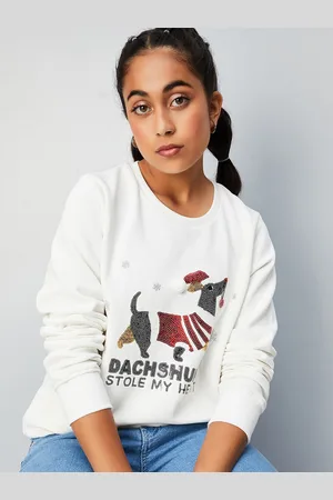 Max Collection Girls Embellished Pullover
