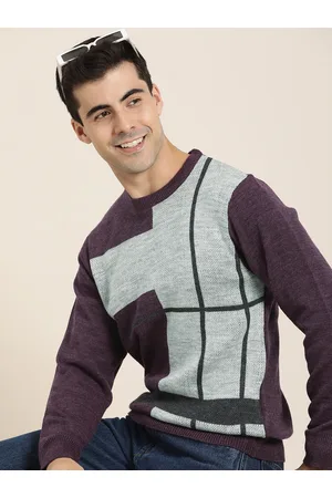 HERE&NOW Men Self Design Pullover