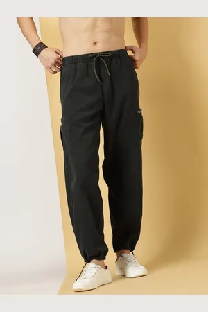 Thomas Scott Men Mid Rise Parachute Fit Pure Cotton Cargo Trousers