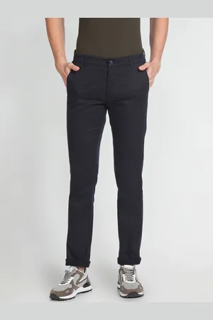 Arrow Men Slim Fit Low-Rise Chinos Trousers