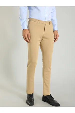 INDIAN TERRAIN Men Solid Slim Straight Casual Trousers | Lifestyle Stores |  Viman Nagar | Pune