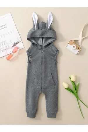Stylecast Girls Hooded Cotton Rompers