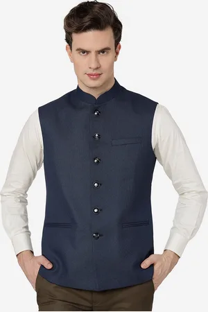 Greenfibre Mandarin Collar Woollen Nehru Jackets