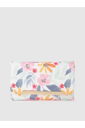 Lino Perros Women Floral Printed Three Fold Wallet