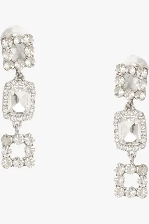 Kazo Silver-Plated Contemporary Drop Earrings