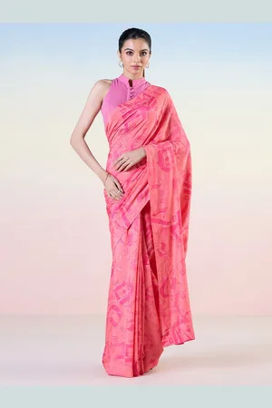 Liva Abstract Printed Saree