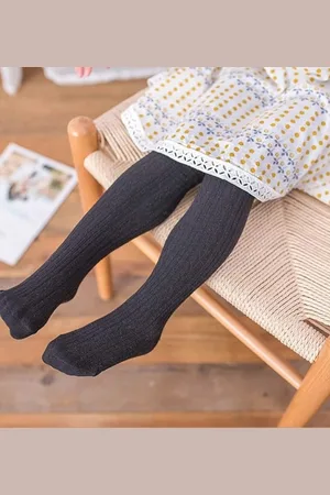 EL REGALO Girls Solid Stockings