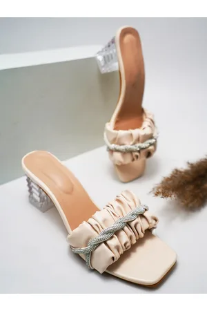 TRY ME Embellished Block Heels