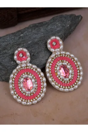 Crunchy Fashion Gold-Plated Dome Shaped Jhumkas - Absolutely Desi