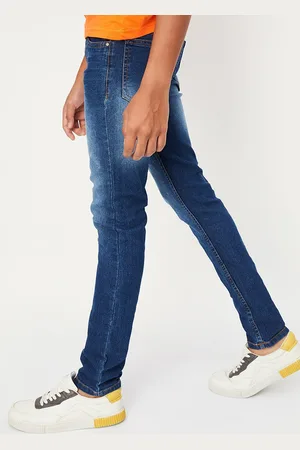 Max Collection Boys Heavy Fade Clean Look Jeans