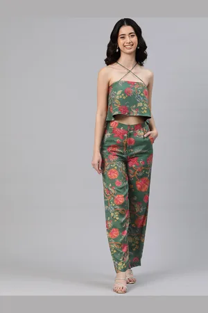 BUTA BUTI Floral Printed Top &Trouser