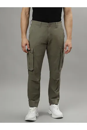 ICONIC Men Mid Rise Cargos Joggers
