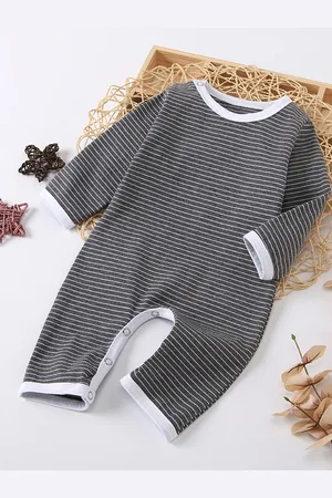 Stylecast Girls Striped Cotton Rompers