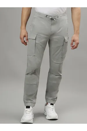 ICONIC Men Mid Rise Cargos Joggers