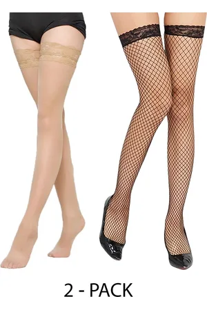 BAESD Pack Of 2 Self Design Sheer Stockings