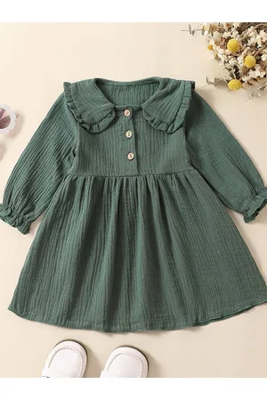 Stylecast Girl Peter Pan Collar Long Sleeves A-Line Dress