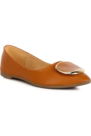London Rag Embellished Pointed Toe Ballerinas