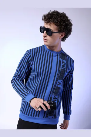 The Indian Garage Co Vertical Striped Pullover Sweatshirt