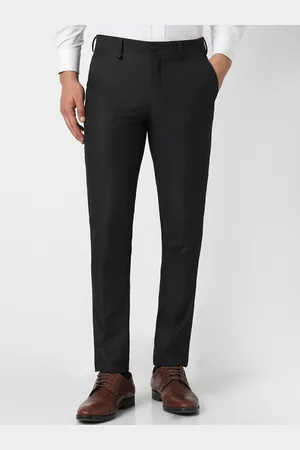 V Dot Men Skinny Fit Formal Trousers
