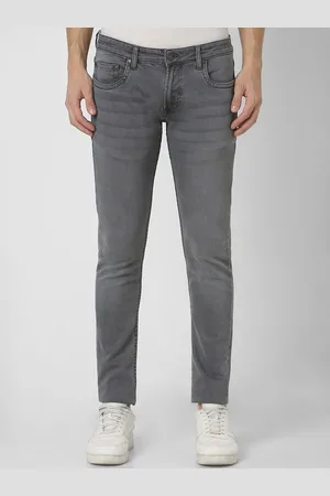 Peter England Men Mid Rise Clean Look Crinkle Stretchable Skinny Fit Jeans