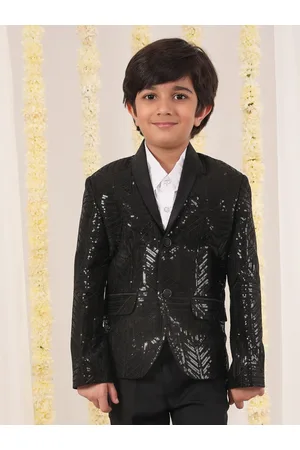 Vastramay Boys Embellished Single Breasted Blazer