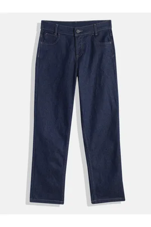 HERE&NOW Boys Blue Straight Fit Stretchable Jeans