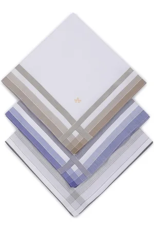 Arrow Men Pack Of 3 Pure Cotton Handkerchiefs