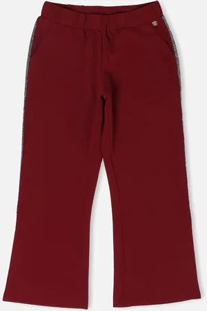 Allen Solly Girls Smart Cotton Regular Fit Trousers