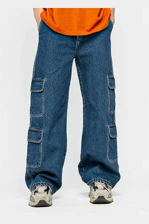 FREAKINS Men Relaxed Fit High-Rise Light Fade Jeans