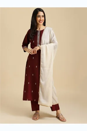 Mokosh Ethnic Motifs Embroidered Sequined Kurta with Trousers & Dupatta