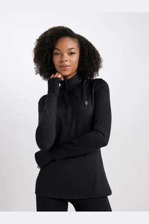 DeFacto Polo Collar Long Sleeves Opaque Sports T-shirt