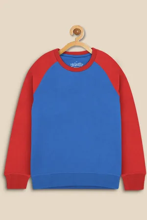 Kidsville Boys Colourblocked Round Neck Long Sleeved Sweatshirts