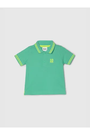Max Collection Boys Polo Collar Applique Cotton T-shirt
