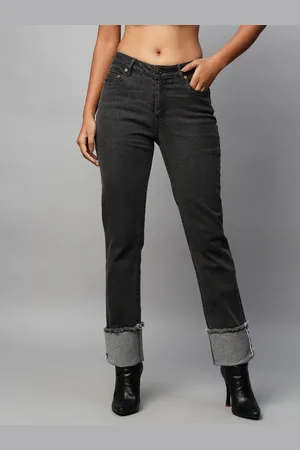 Chemistry Denim Straight Fit Mid Rise Clean Look Stretchable Jeans