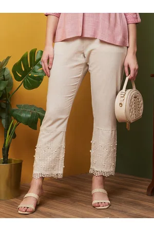 Globus Floral Applique Lace Detailed Trouser