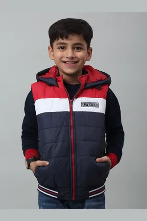 CANTABIL Boys Colourlocked Hooded Lightweight Puffer Jacket