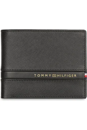 Tommy Hilfiger Brand Logo Printed Leather Two Fold Wallet