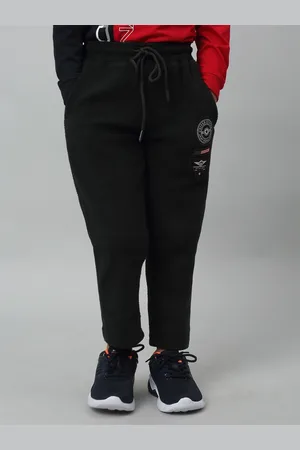 CANTABIL Boys Printed Mid-Rise Fleece Track Pants