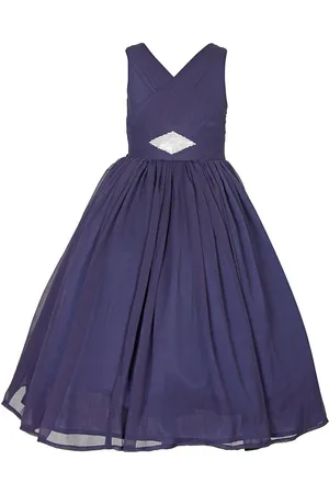 BAESD Girls V Neck Chiffon Maxi Dress