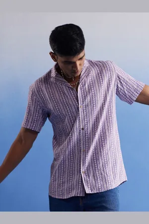 Vastramay Premium Abstract Printed Cotton Casual Shirt