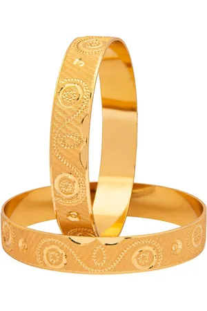 Shivansh Set Of 2 Gold-Plated Bangle