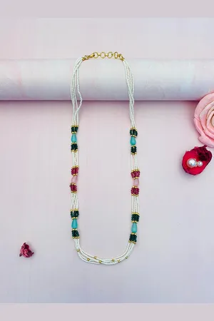 ABDESIGNS Gold-Plated Pearl Necklace