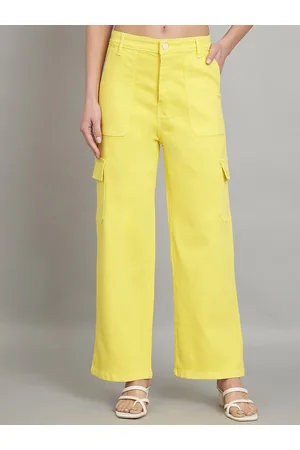 AngelFab Women Jean Relaxed Fit Mid-Rise Coloured Shade Clean Look Cotton Jeans