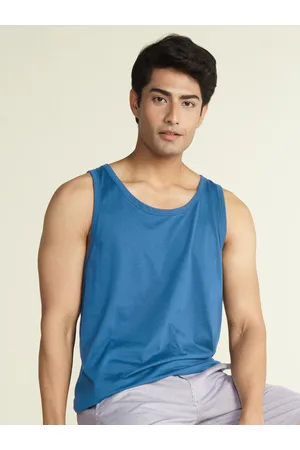 DaMENSCH Men Casual Solid Cotton Blend Tank Top
