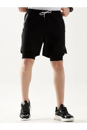 WROGN Men Slim Fit Cotton Sports Shorts