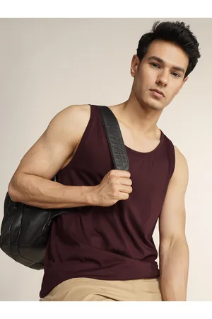 DaMENSCH Men Casual Solid Cotton Blend Tank Top