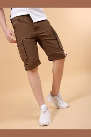 The Indian Garage Co Men Loose Fit Cargo Shorts