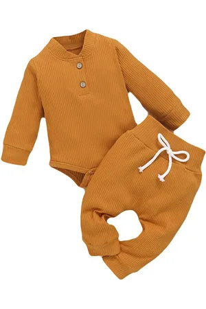 Stylecast Brown Kids Stand Collar Top with Pyjamas